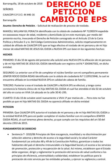 como solicitar enfermera a la eps sanitas|Modelo de derecho de petición para solicitar enfermera